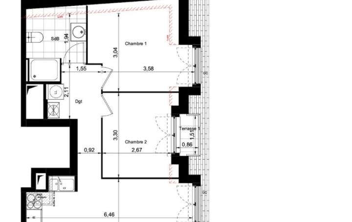 Appartement P3   COMBS-LA-VILLE  58 m2 249 000 € 